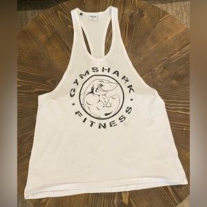 White Gymshark stringer - XL